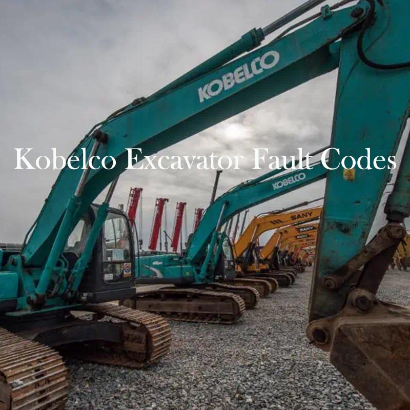 Kobelco Excavator Fault Codes